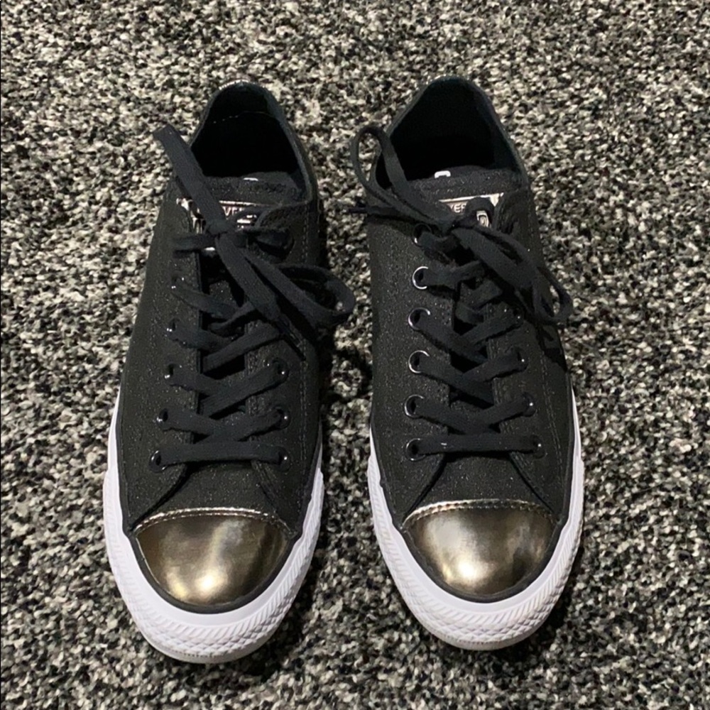 Black Shimmer Converse